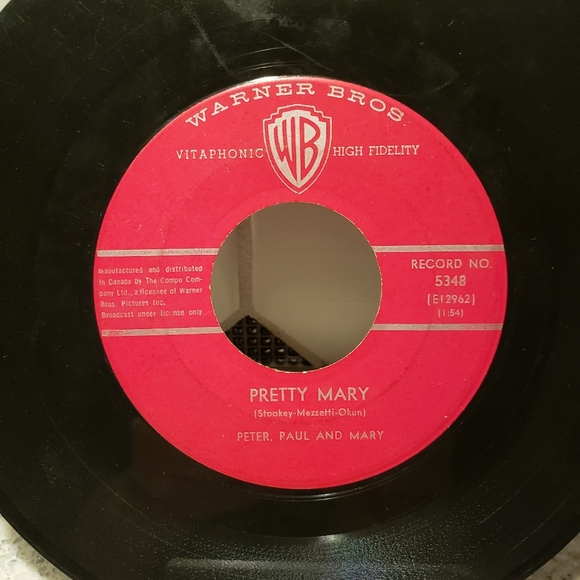 Peter Paul and Mary 45rpm vinyl. - Picture 2 of 2